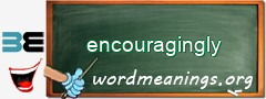 WordMeaning blackboard for encouragingly